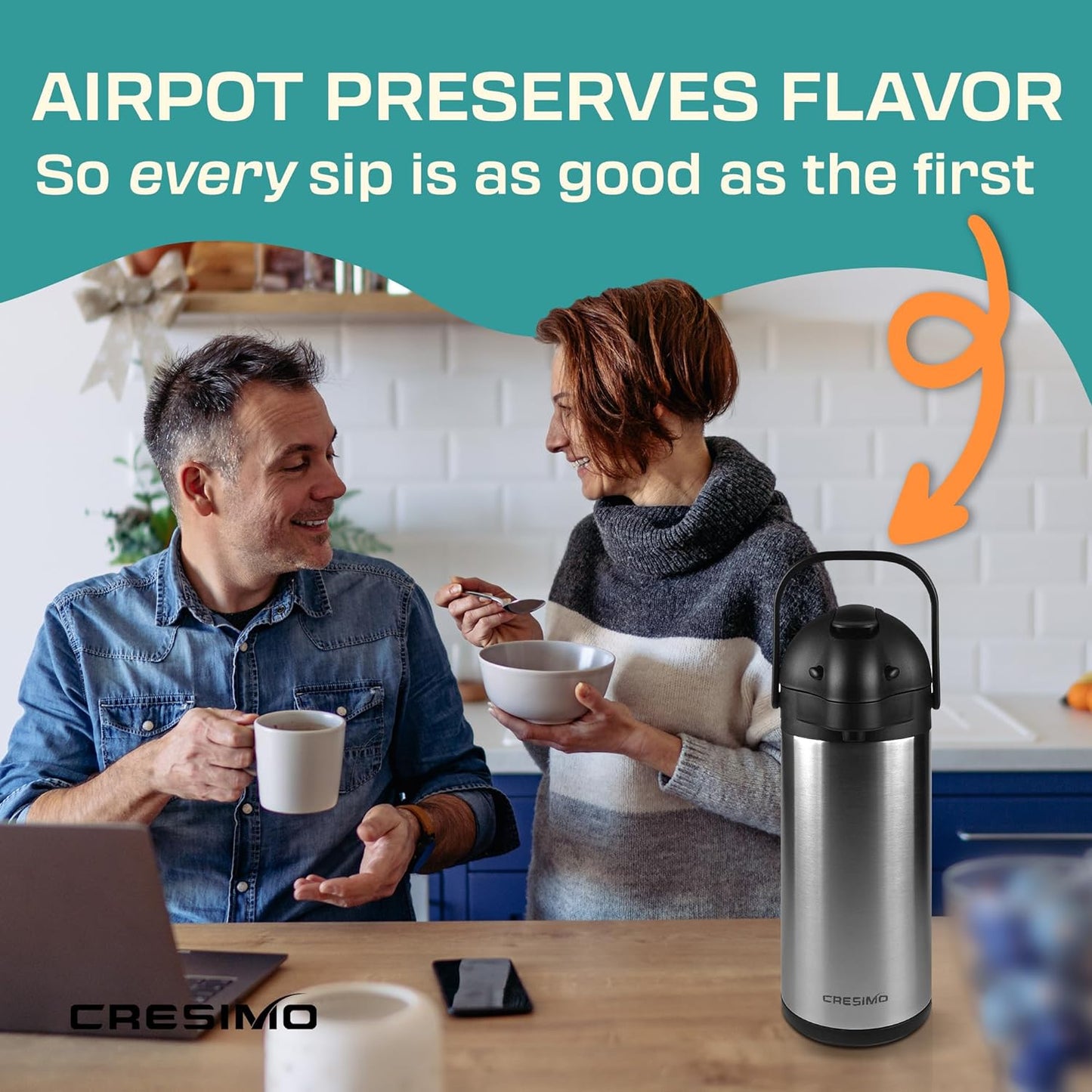 Coffee bottle with pump