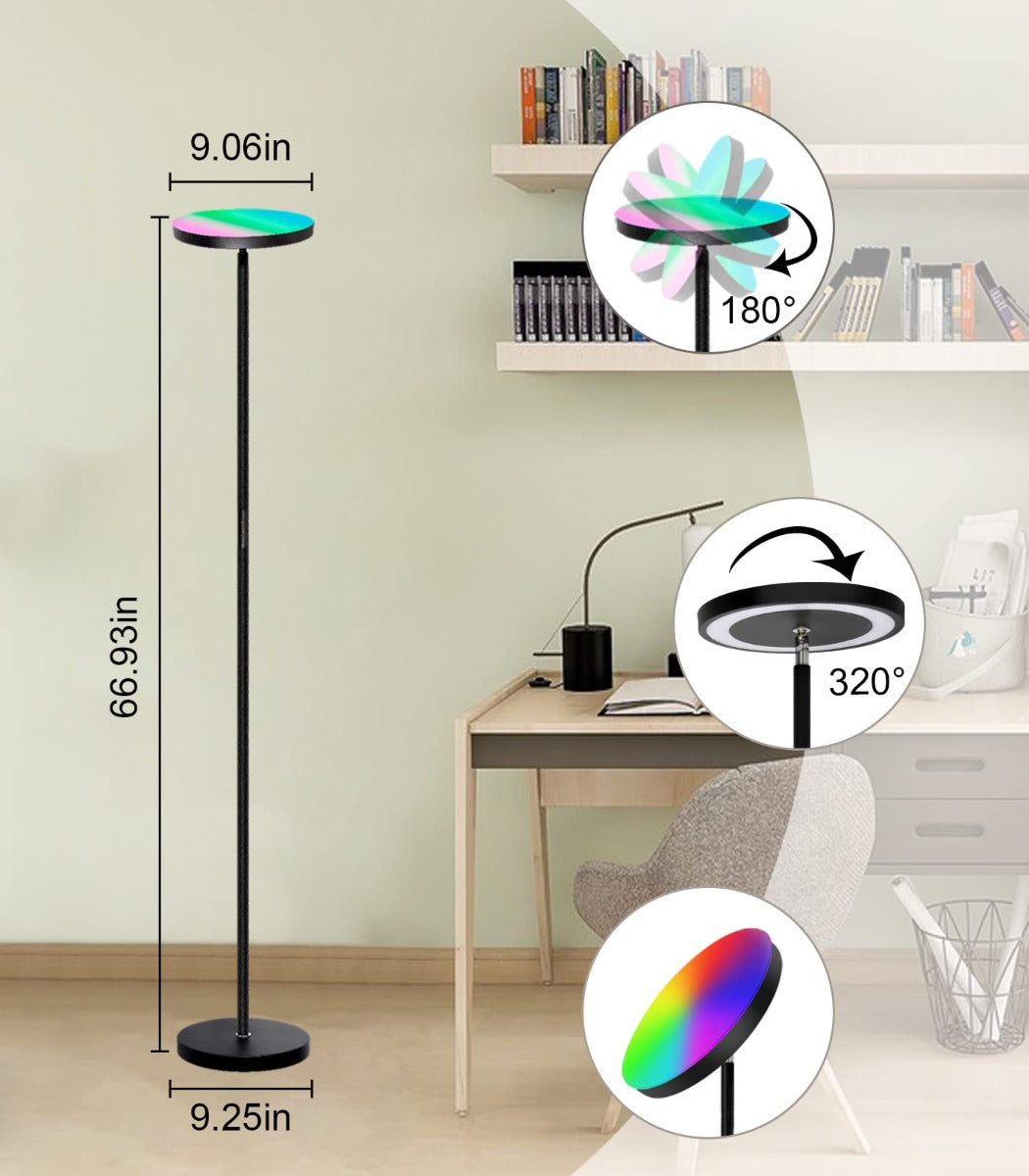 2 Side Lighting Led Floor Lamp